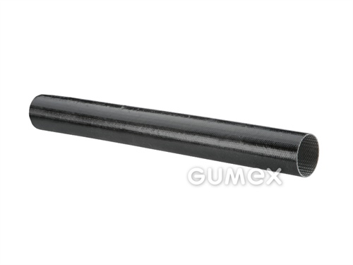 Ochranný návlek ISOTEX na kabely, 6mm, skelné vlákno potažené silikonem, samozhášivý (UL 1441 VW-1, UL 94-V0), -40°C/+180°C, černý